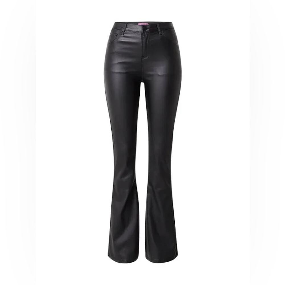 Edikted flare leather pants